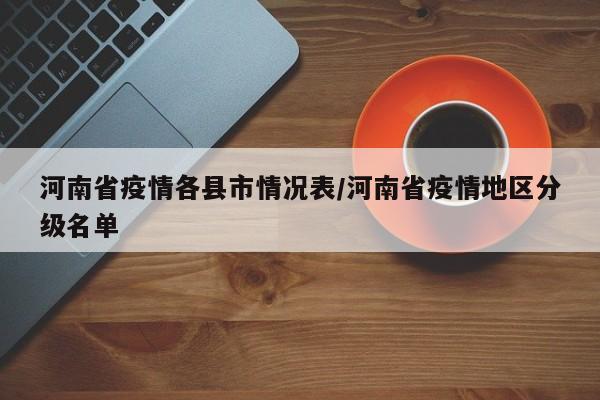 河南省疫情各县市情况表/河南省疫情地区分级名单